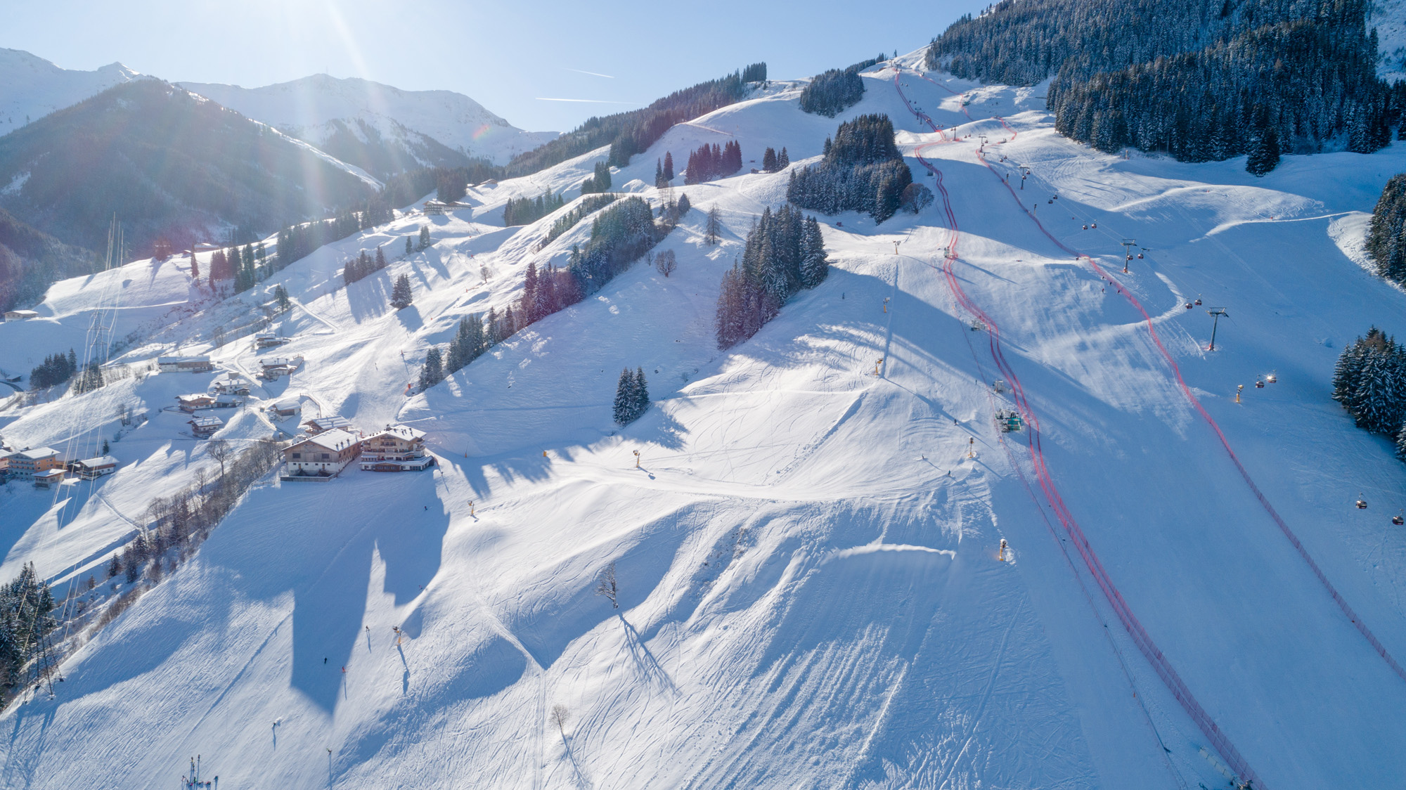 Direkt an der Piste im Perfeldhof in Saalbach-Hinterglemm im Salzburger