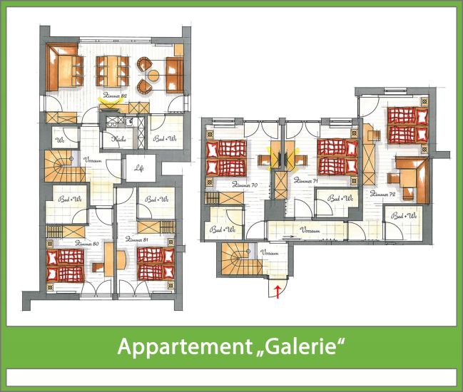 Ferienwohnung für 10 Personen - Grundriss
