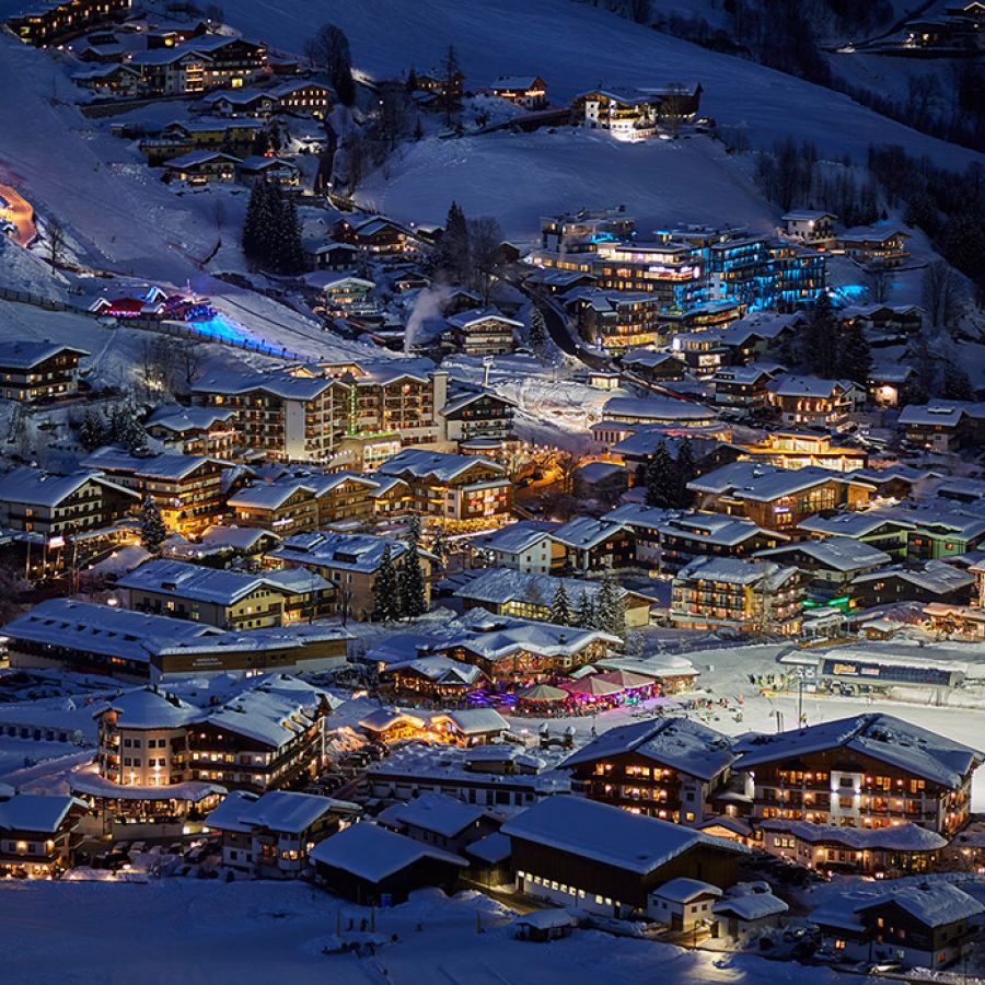 Nachtskilauf in Saalbach-Hinterglemm, Flutlichtpiste