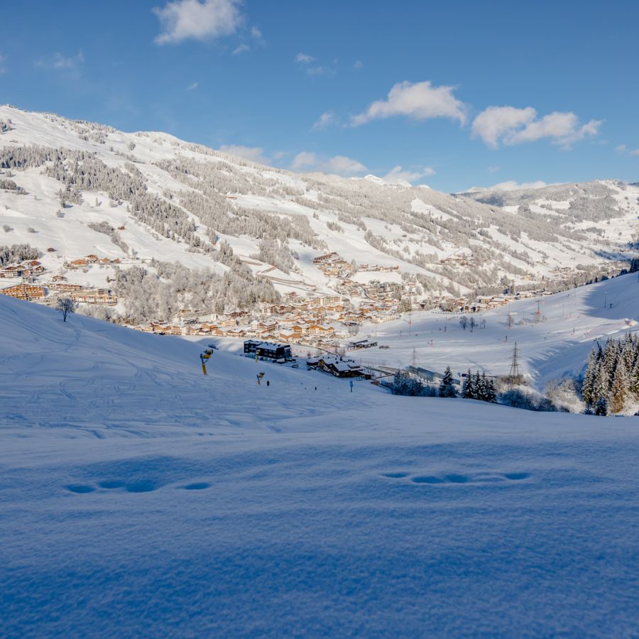 Top Aussicht aus unserer Sauna in Saalbach Hinterglemm
