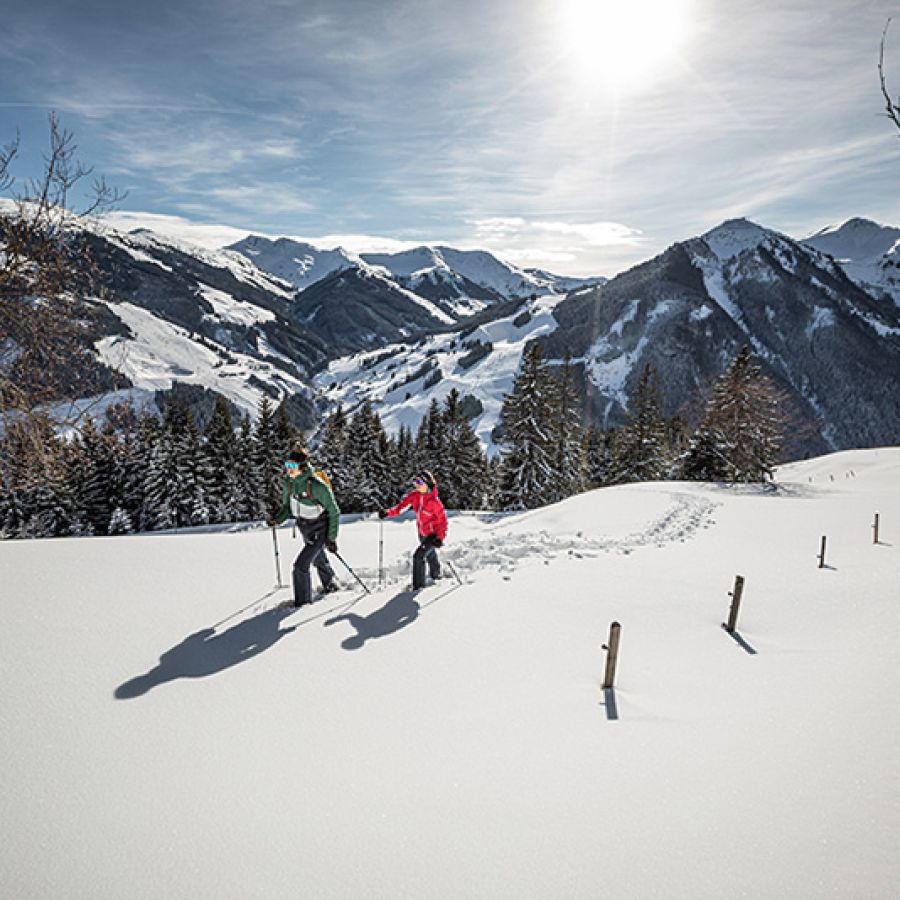 Schneeschuhe und Wandern