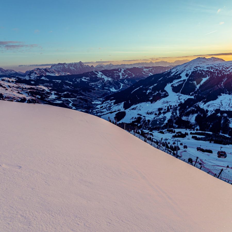 Skitour Sonnenaufgang Gipfel Hinterglemm Saalbach
