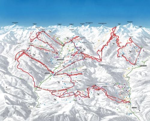 Skicircus-Runde "The Challenge"  Skicircus Saalbach-Hinterglemm-Leogang-Fieberbrunn