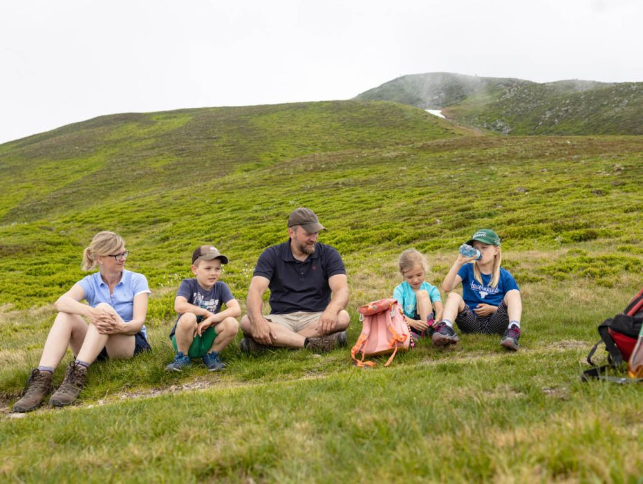 Familienwanderung zur Hacklbergalm in Hinterglemm