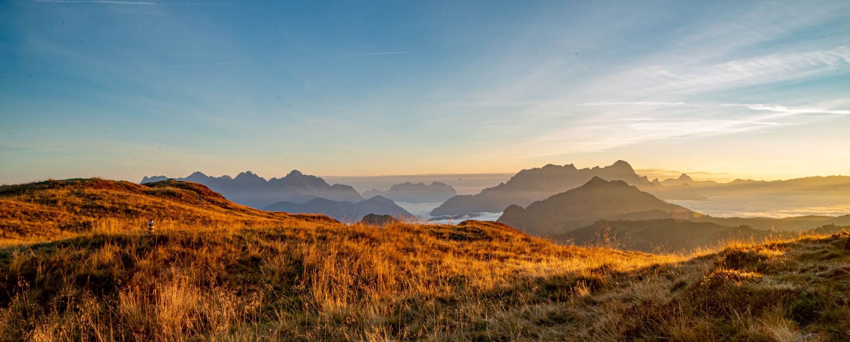 Herbstliche Sonnenaufgangswanderung zur Hochalmspitze