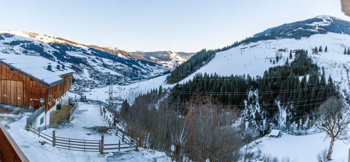 Die Aussicht aus dem Zimmer vom Balkon aus