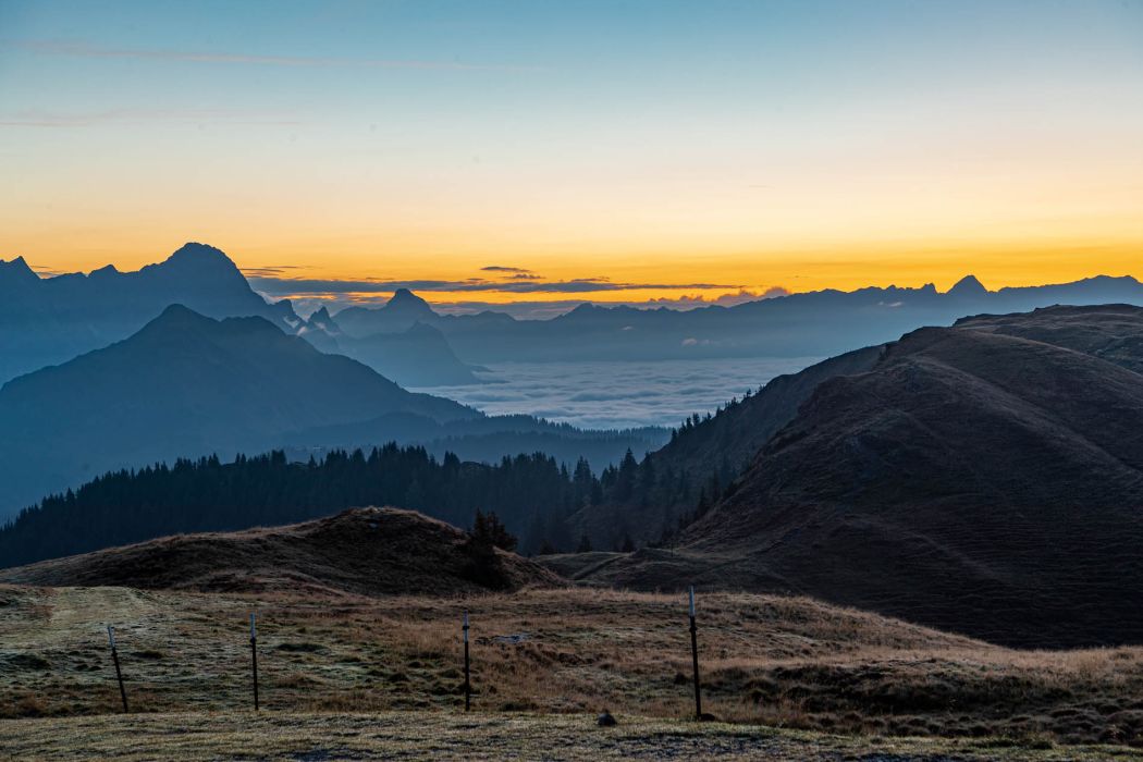 Herbstliche Sonnenaufgangswanderung zur Hochalmspitze