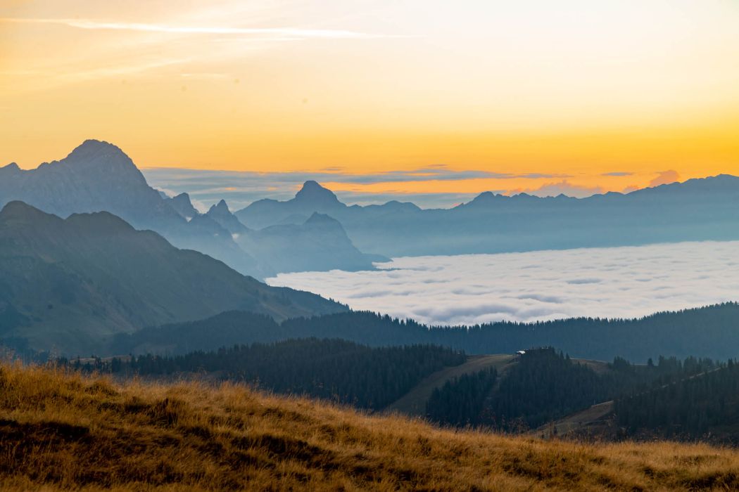 Herbstliche Sonnenaufgangswanderung zur Hochalmspitze