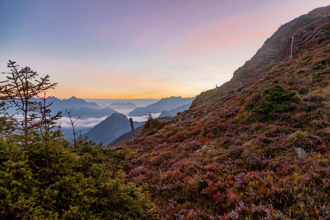Herbstliche Sonnenaufgangswanderung zur Hochalmspitze