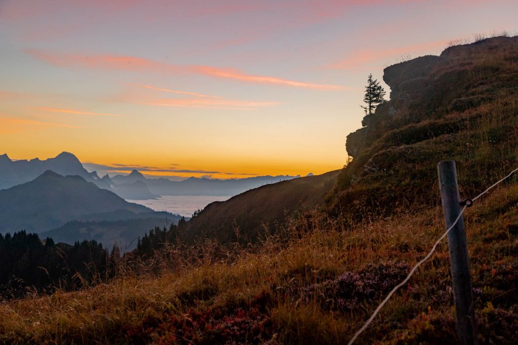 Herbstliche Sonnenaufgangswanderung zur Hochalmspitze