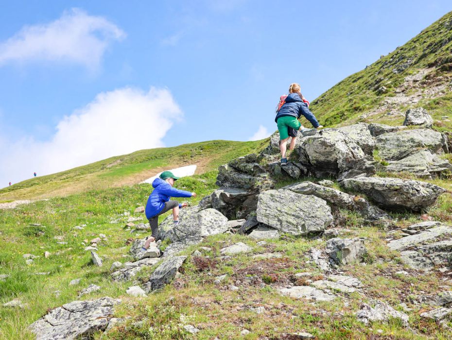 Familienwanderung zur Hacklbergalm in Hinterglemm