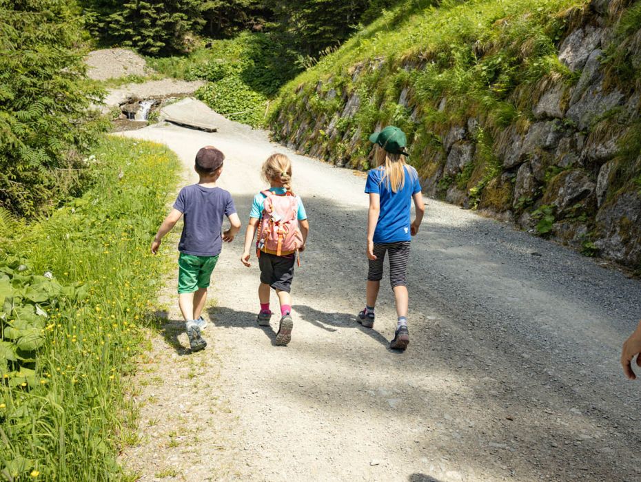 Familienwanderung zur Hacklbergalm in Hinterglemm