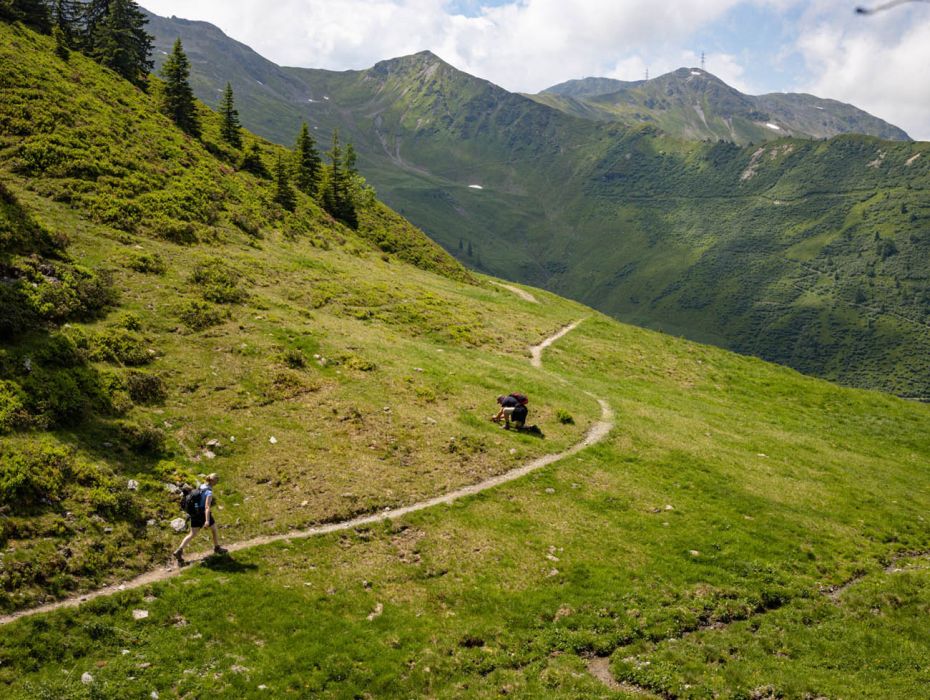 Familienwanderung zur Hacklbergalm in Hinterglemm
