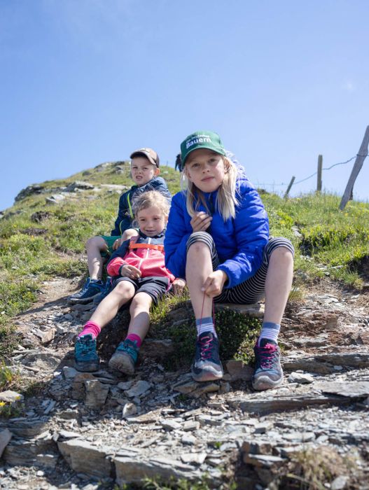 Familienwanderung zur Hacklbergalm in Hinterglemm