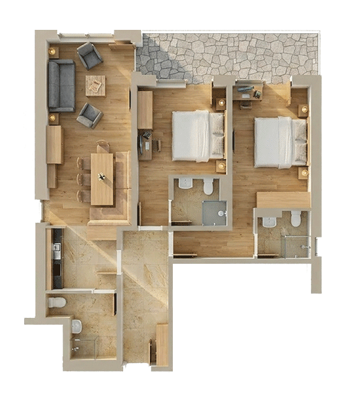 Grundriss der Ferienwohnung 10
