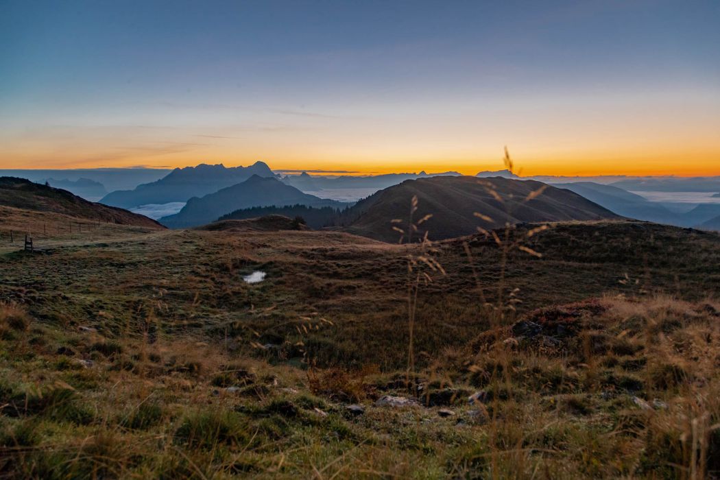 Herbstliche Sonnenaufgangswanderung zur Hochalmspitze