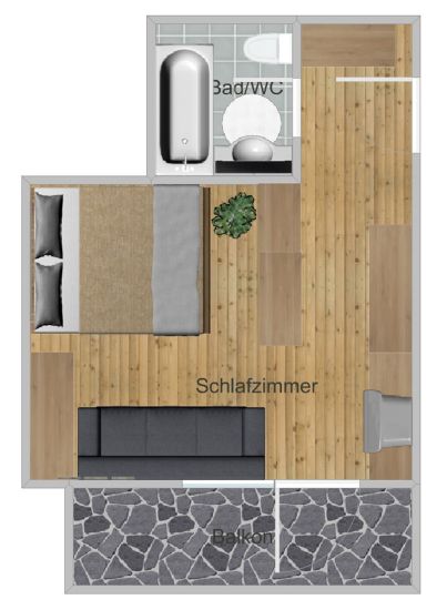 Grundriss von Zimmer 93